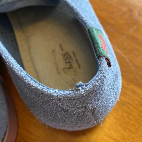 Bass Ellis Blue Suede Shoes 8.5 VGUC - Picture 7 of 10